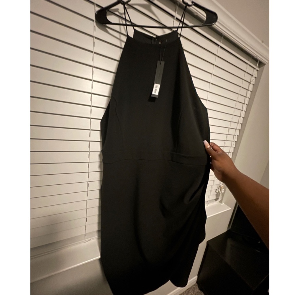 Plus size black asymmetrical dress size 3x